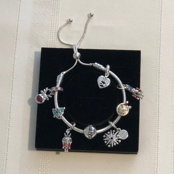 Pandora Red Nose Reindeer Murano Dangle Charm - Picture 7 of 7